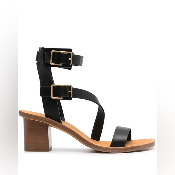 ZADIG & VOLTAIRE CECILIA CAPRESE SANDALS - Noir - Picture 6 of 9